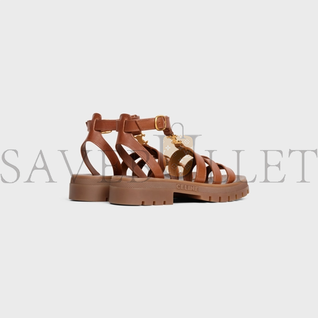 CELINE CLEA TRIOMPHE GLADIATOR SANDAL IN CALFSKIN - VEGETAL TANNING 352463778C.04LU CELINE CLEA TRIOMPHE GLADIATOR SANDAL IN CALFSKIN - VEGETAL TANNING 352463778C.04LU